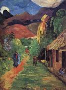 Paul Gauguin Tahiti streets Sweden oil painting artist